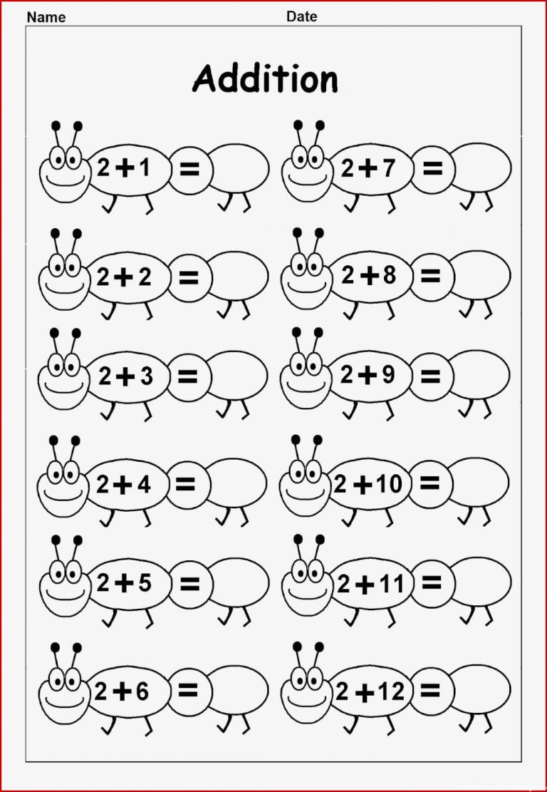 Free Printable Kindergarten Math Worksheets