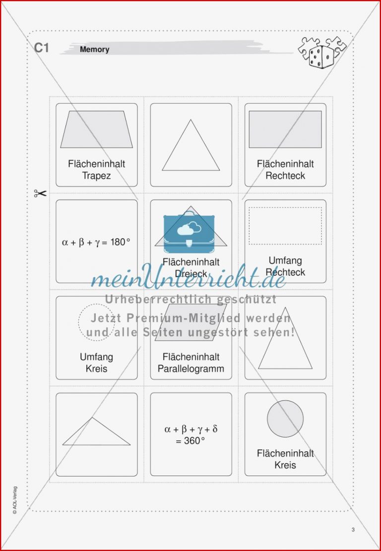 Freiarbeit Geometrische Flächen Meinunterricht