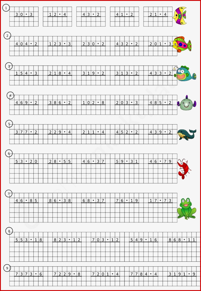 Freiarbeits Kartei Schriftliche Multiplikation