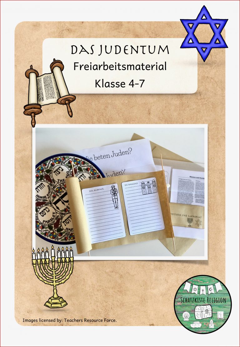 Freiarbeitsmaterial Zum thema Judentum