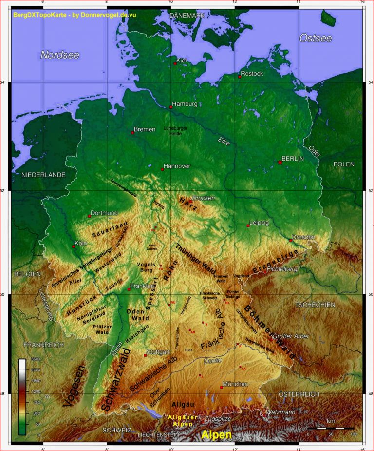 Freizeitparks Deutschland Karte