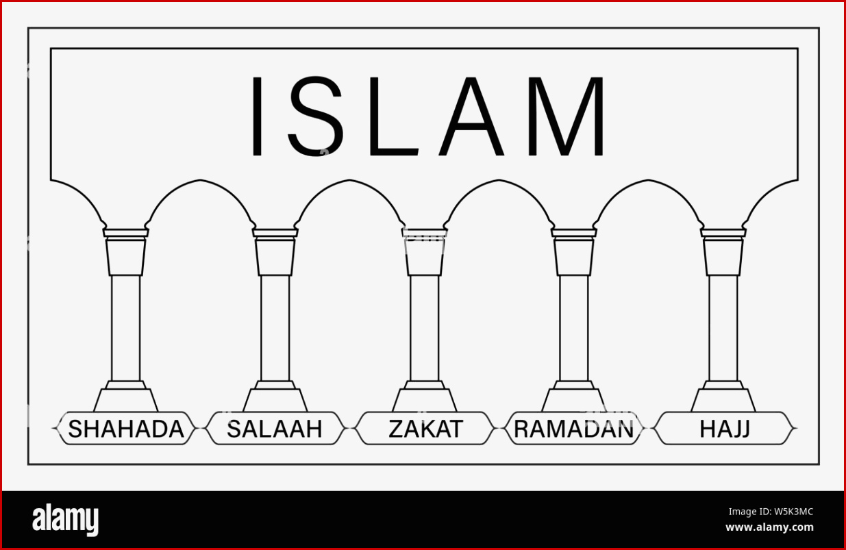 Fünf Säulen Des islam Stockfotos & Fünf Säulen Des islam