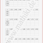 Ganze Zahlen Arbeitsblätter Worksheets
