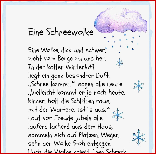 Gedicht Klasse 6