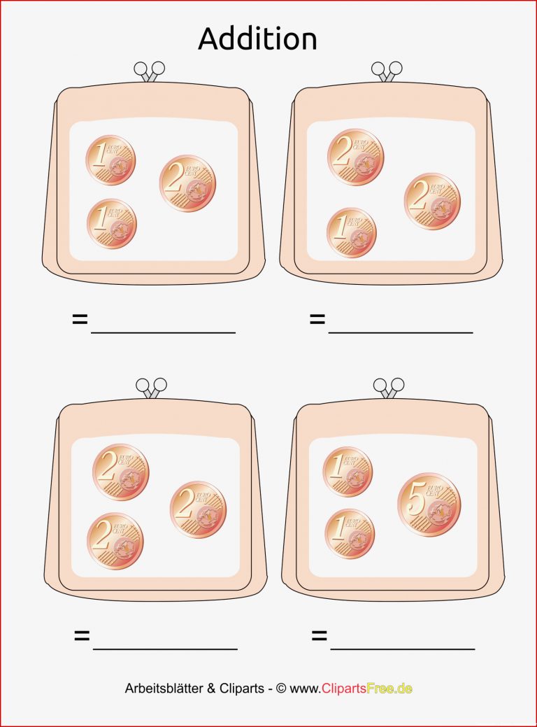 Geld Grundschule 1. Klasse Vorlage Zum Ausdrucken