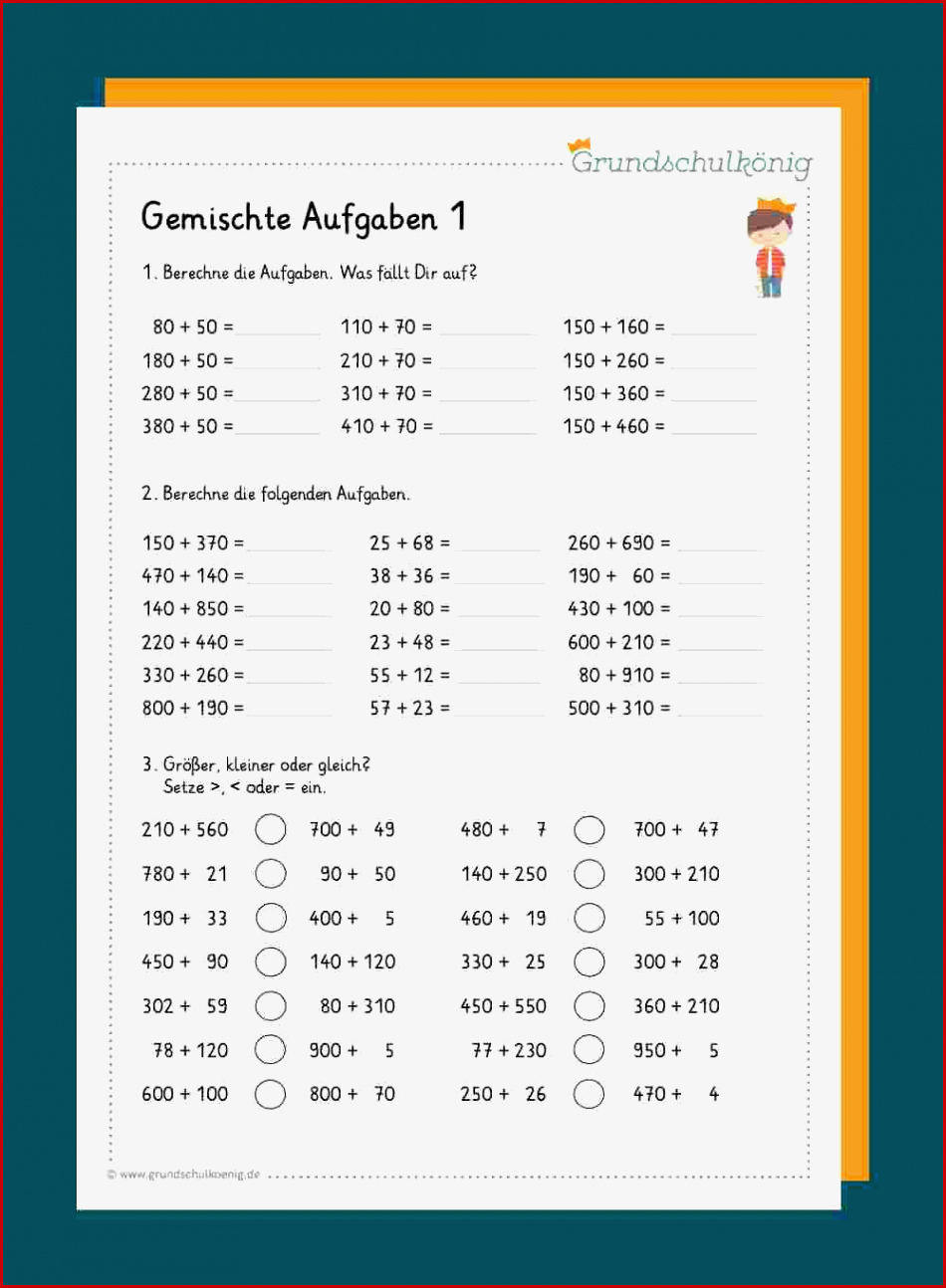 Gemischte Aufgaben Ad Ren Subtrahieren Im Zahlenraum 1000