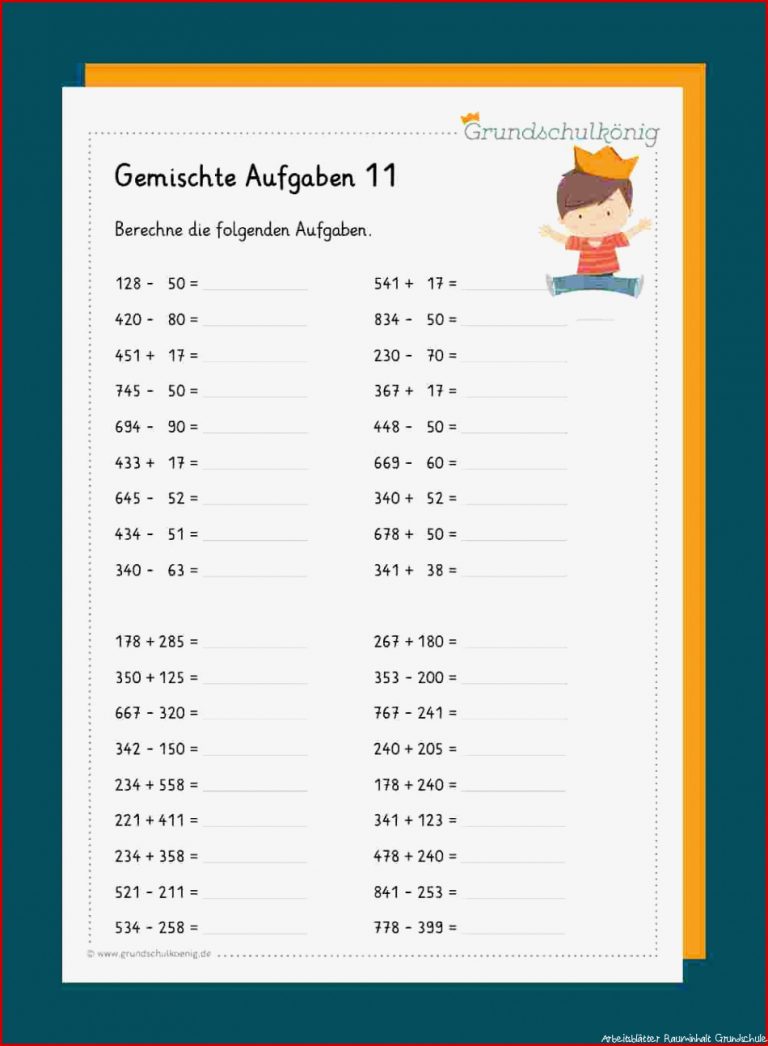 Gemischte Aufgaben Mathe 3 Klasse Übungen Ubungsblatter