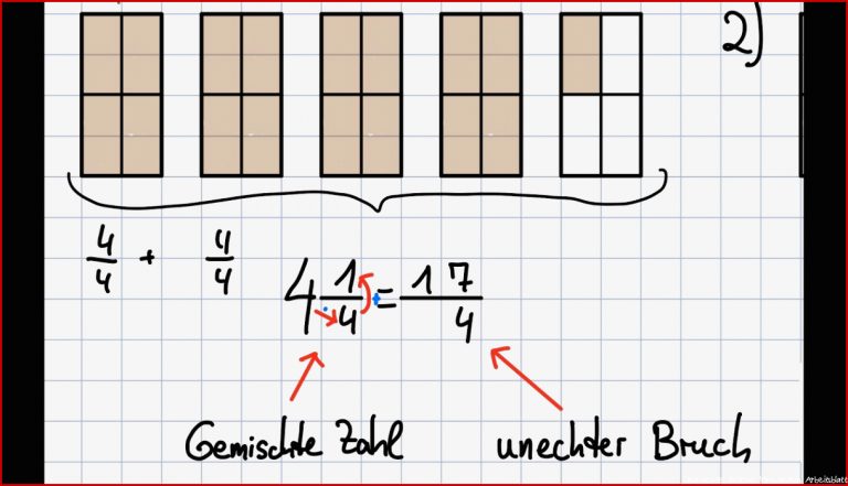Gemischte Zahlen In Brüche Umwandeln