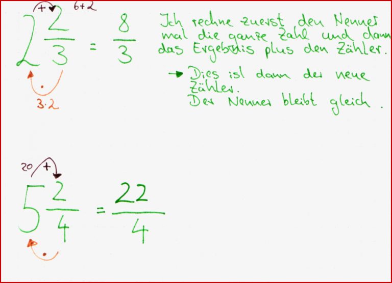Gemischte Zahlen In Brüche Umwandeln ǀ Lernwerk Tv