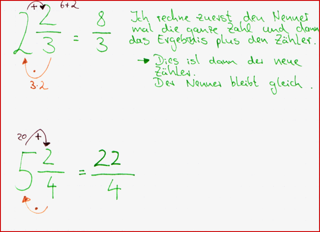 Gemischte Zahlen In Brüche Umwandeln ǀ Lernwerk Tv