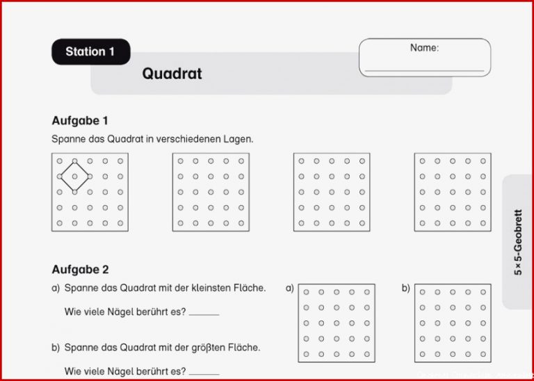 Geobrett Vorlagen Grundschule Geobretter Kopiervorlage