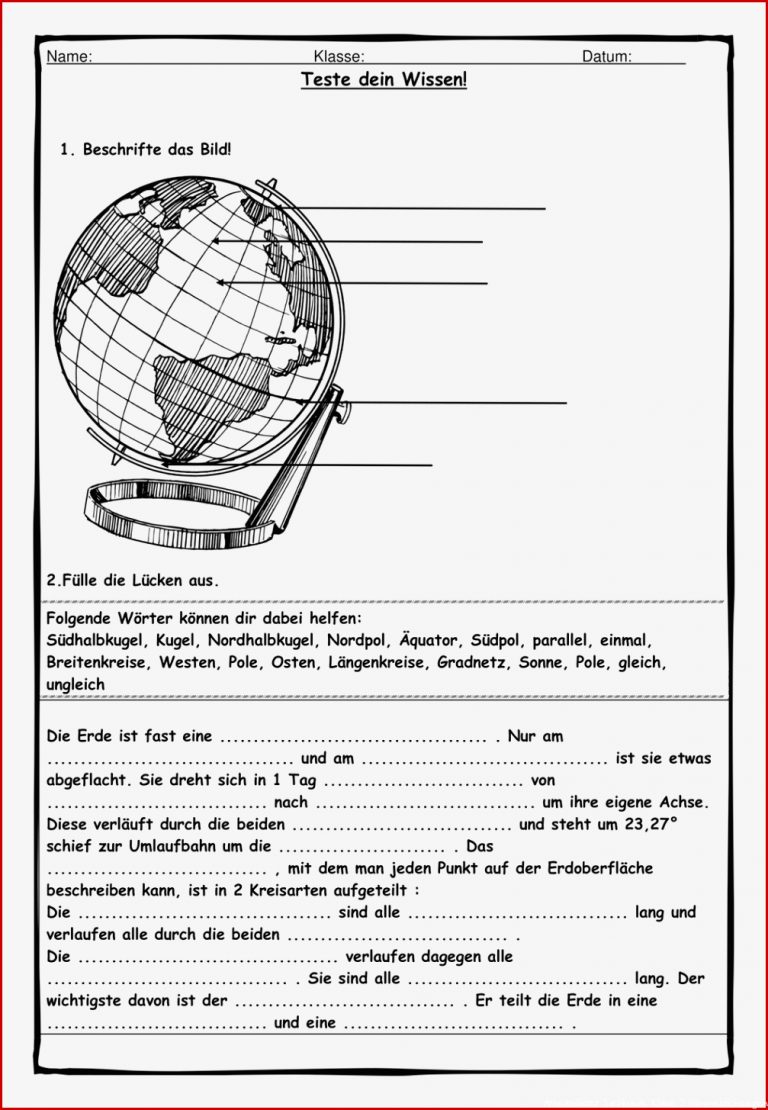 Geographie 5 Klasse Arbeitsblätter Worksheets