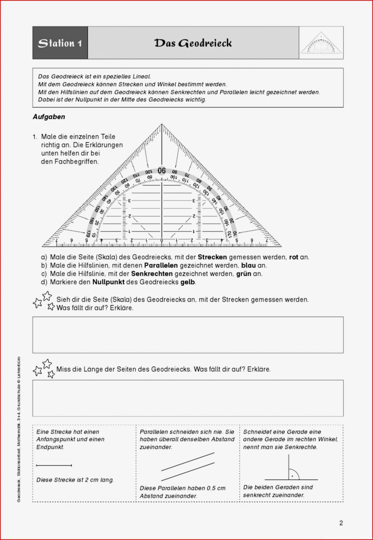 Geometrie · Arbeitsblätter · Grundschule · Lehrerbüro