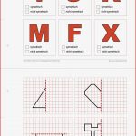 Geometrie Arbeitsblatt A5 Lang Symmetrie