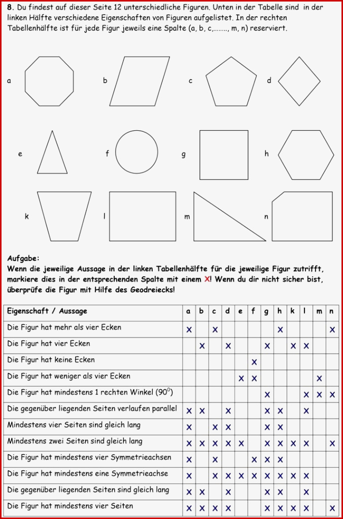 Geometrie Klasse 5 Arbeitsblätter Worksheets