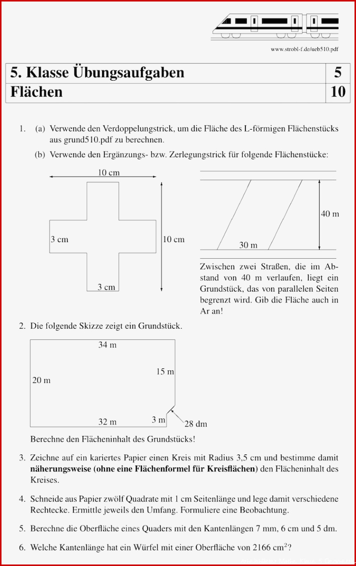 Geometrie Klasse 5 Arbeitsblätter Zum Ausdrucken Worksheets