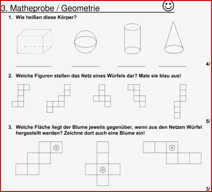 Geometrie Klasse 6 Arbeitsblätter Worksheets