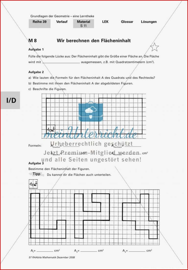 Geometrie Lerntheke Mit Selbsttest Und Differenzierenden