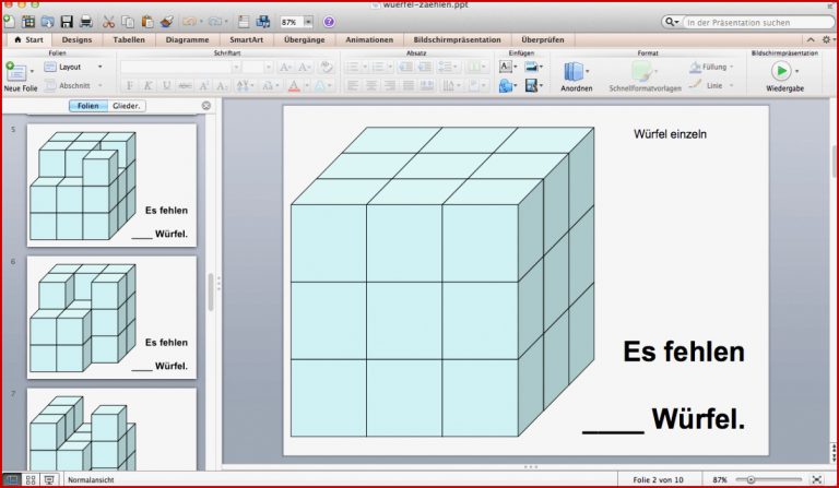 Geometrie Würfel Grundschule