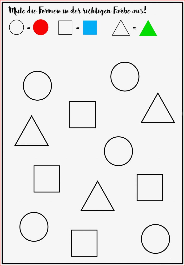 Geometrische formen Im Kindergarten Kinderbilder