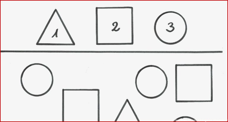 Geometrische Formen Kindergarten Arbeitsblatter