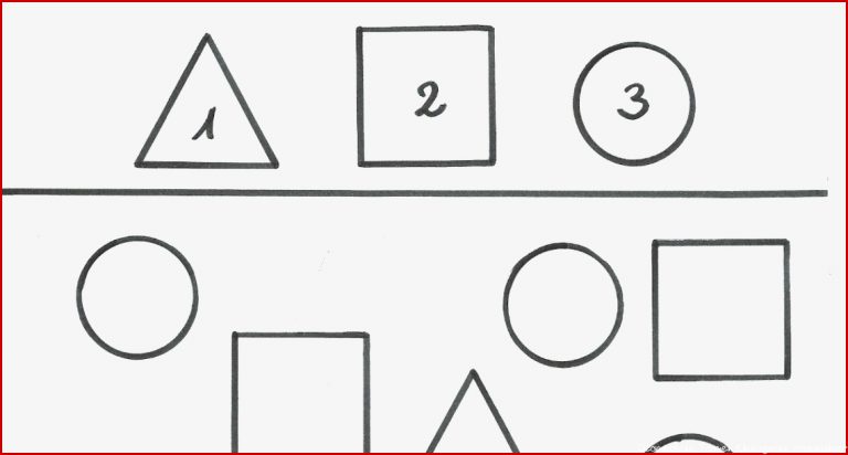 Geometrische formen Kindergarten Arbeitsblatter