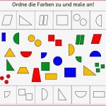 Geometrische formen Kindergarten Arbeitsblatter