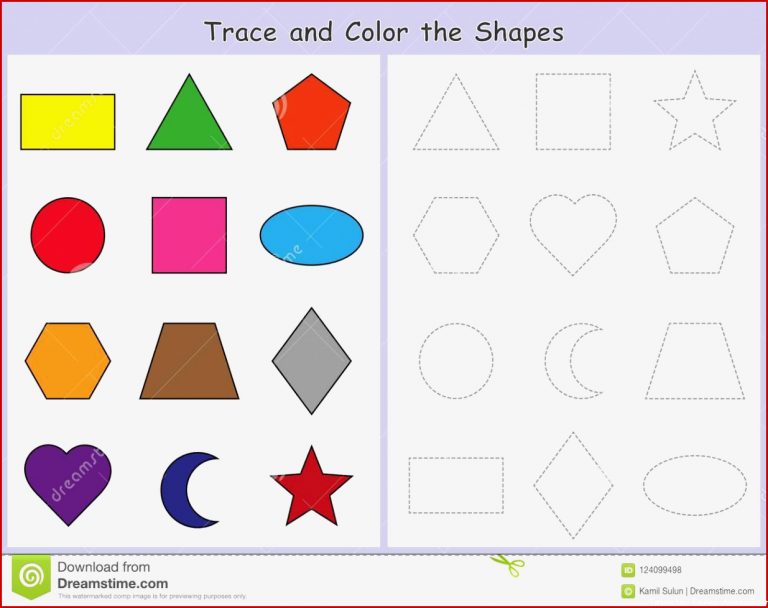 Geometrische Formen Kindergarten Arbeitsblatter