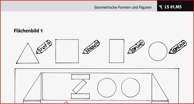 Geometrische Formen Kindergarten Arbeitsbl舩ter Mark