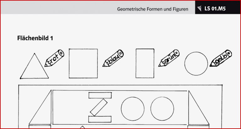 Geometrische formen Kindergarten Arbeitsbl舩ter Mark