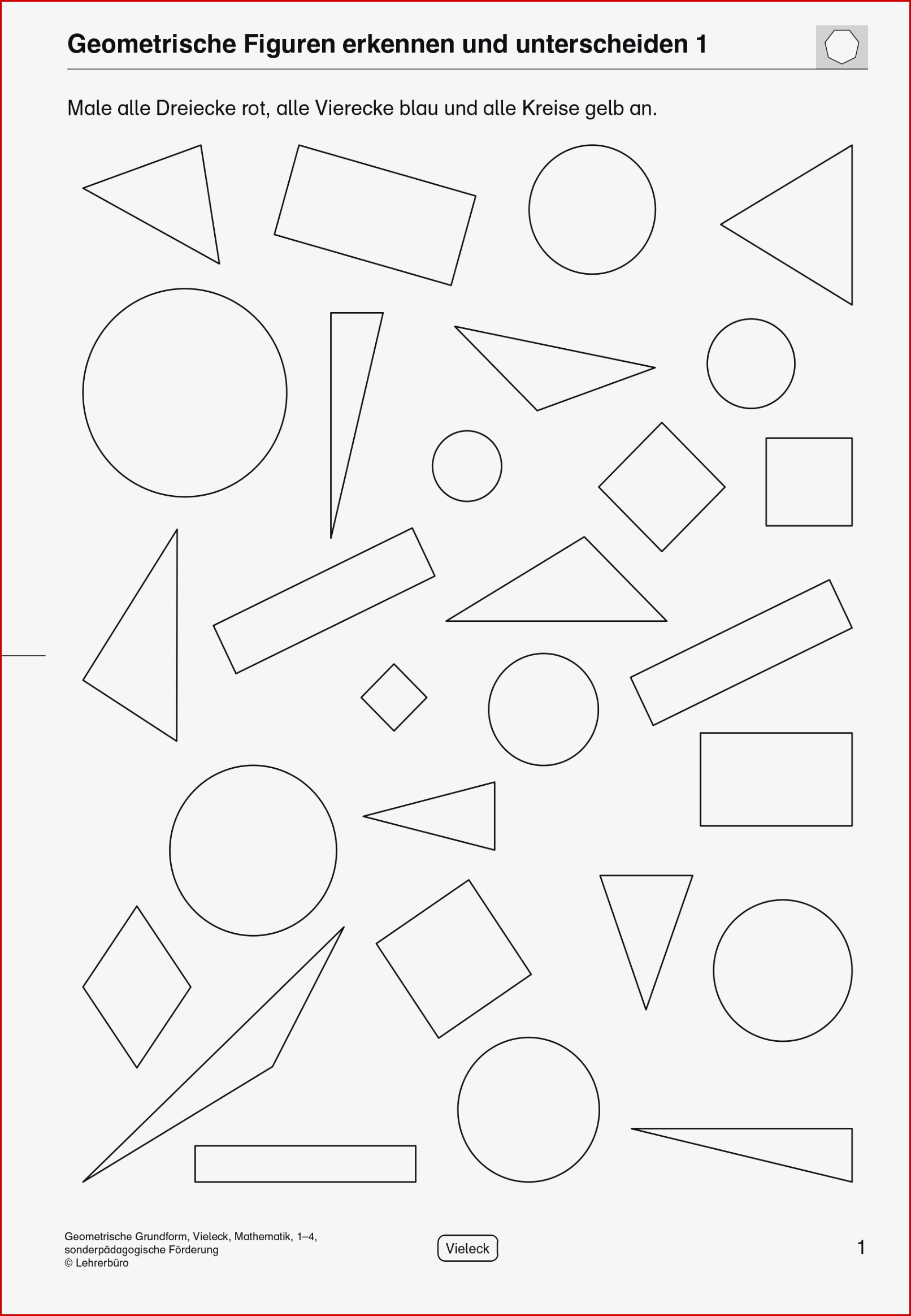 Geometrische Grundformen Kinderbilderwnload