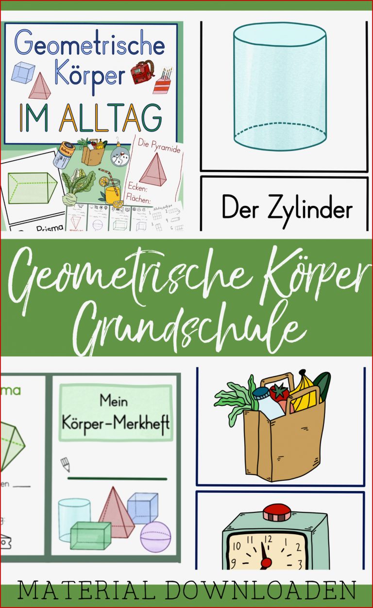 Geometrische Körper in der Grundschule – tolles Material