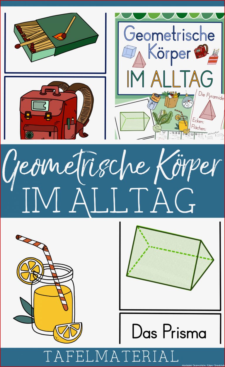 Geometrische Körper in der Grundschule – tolles Material