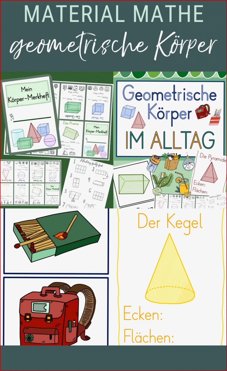 Geometrische Körper in der Grundschule – tolles Material