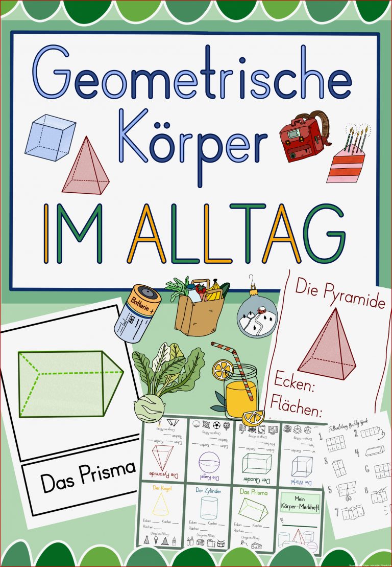 Geometrische Körper Materialpaket