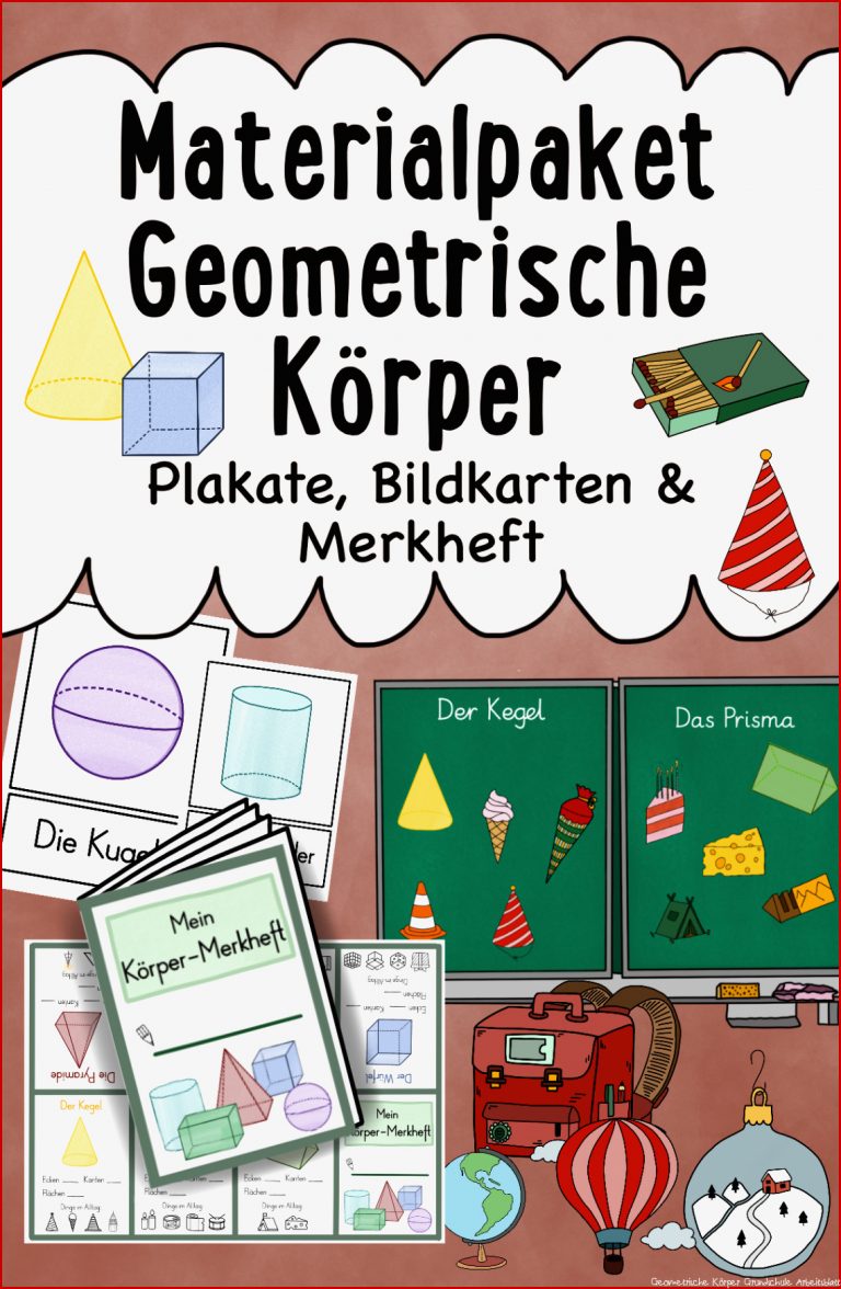 Geometrische Körper Materialpaket – Unterrichtsmaterial