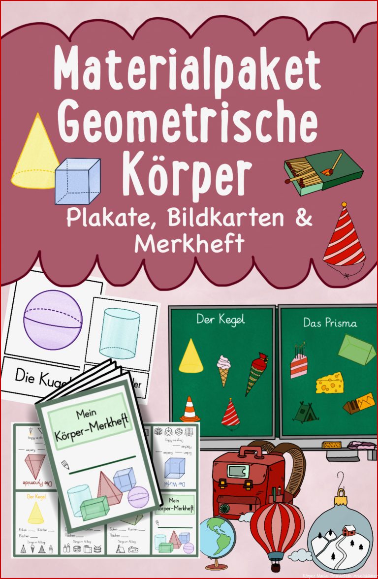 Geometrische Körper Materialpaket – Unterrichtsmaterial