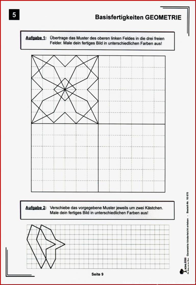 Geometrische Muster Zeichnen Grundschule