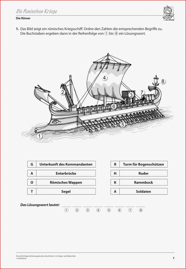 Geschichte · Arbeitsblätter · Haupt & Realschule · Lehrerbüro