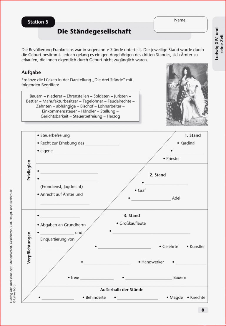 Geschichte · Arbeitsblätter · Sekundarstufe I · Lehrerbüro