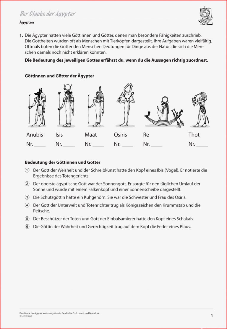 Geschichte · Arbeitsblätter · Sekundarstufe I · Lehrerbüro