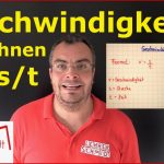 Geschwindigkeit Berechnen (nur Km/h) Mathematik Lehrerschmidt - Einfach ErklÃ¤rt!