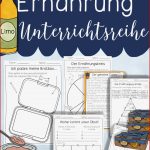 Gesunde Ernährung Unterrichtsreihe Arbeitsblätter Texte