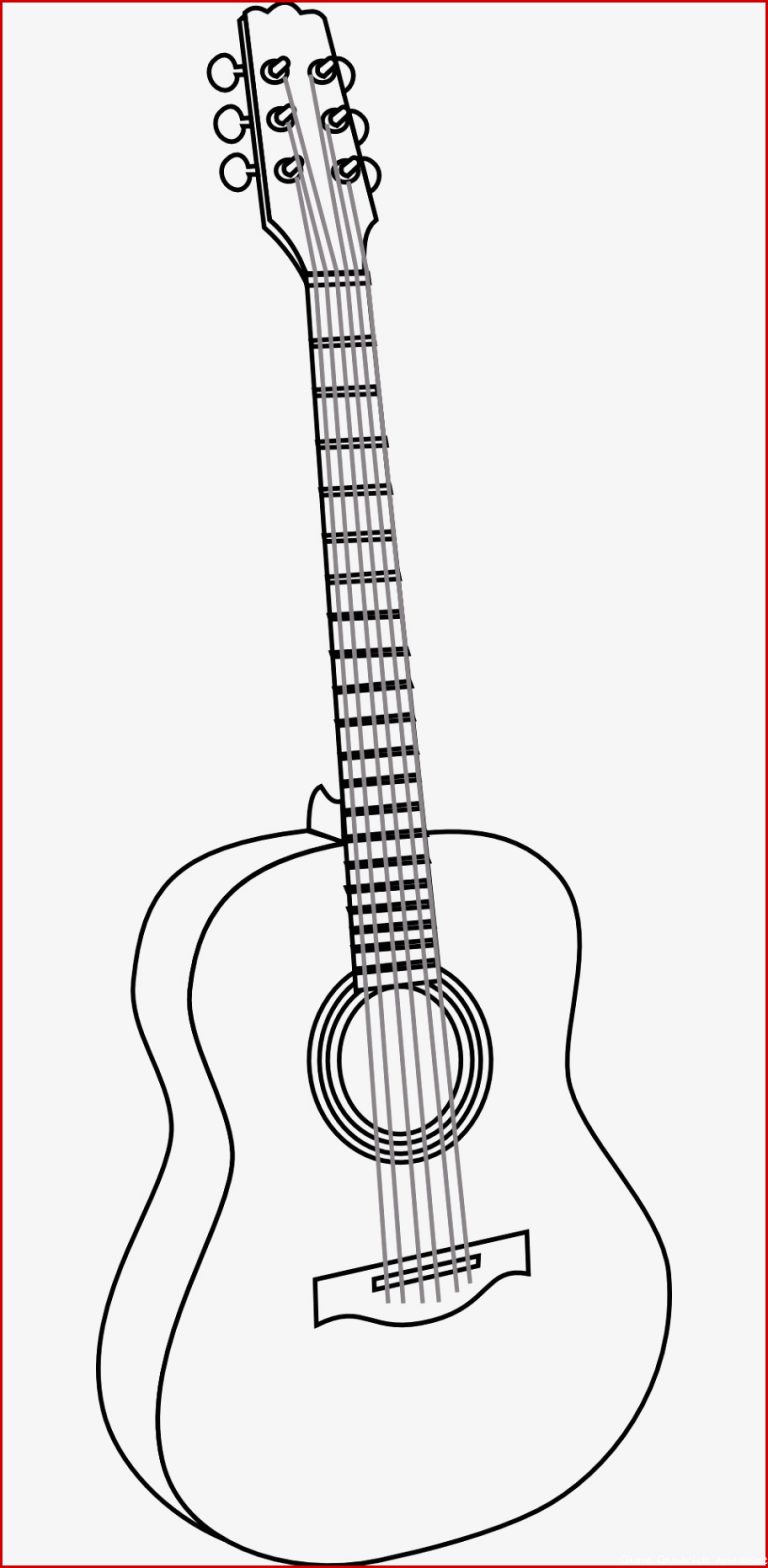 Gitarre Zeichnung Musik für Kinder
