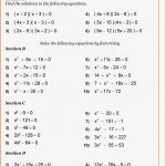 Gleichungen Lösen Klasse 7 Arbeitsblätter Pdf Worksheets