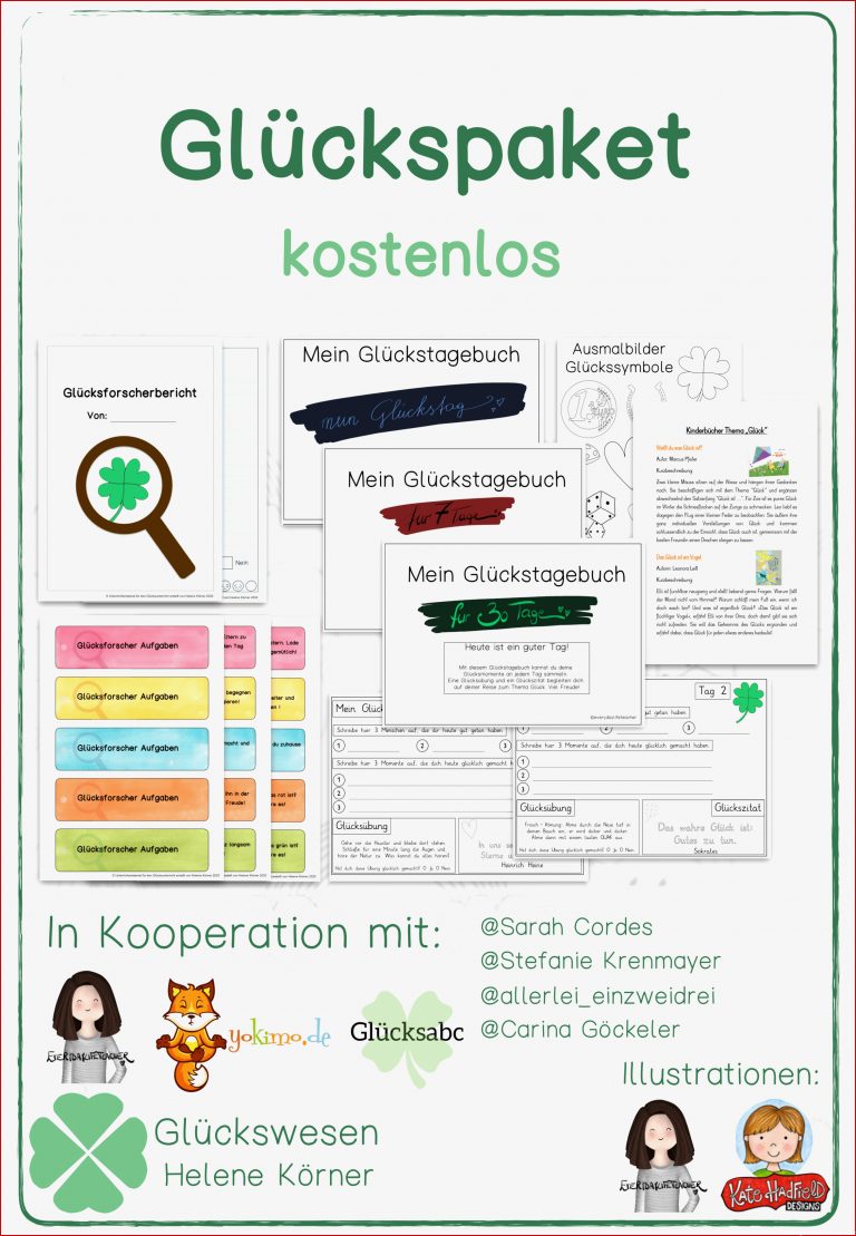 Glück Unterrichtsmaterial Grundschule Debbie Preston Schule