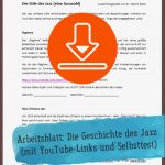 Gratis-download: Unterrichtsmaterial Zur Geschichte Des Jazz ...