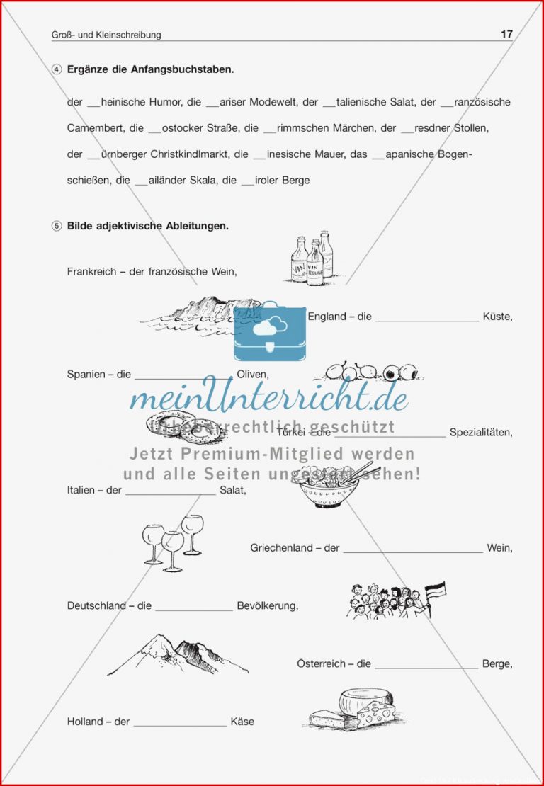 Groß Und Kleinschreibung Bei Eigennamen Arbeitsblatt