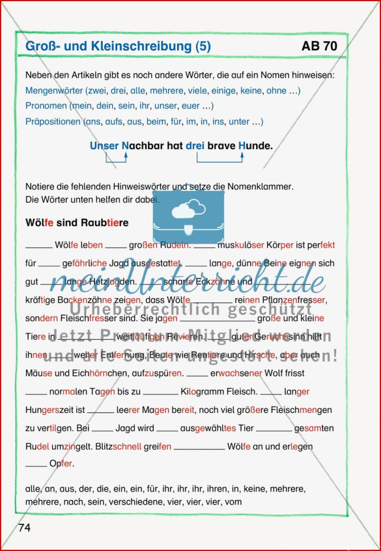 Groß Und Kleinschreibung Meinunterricht