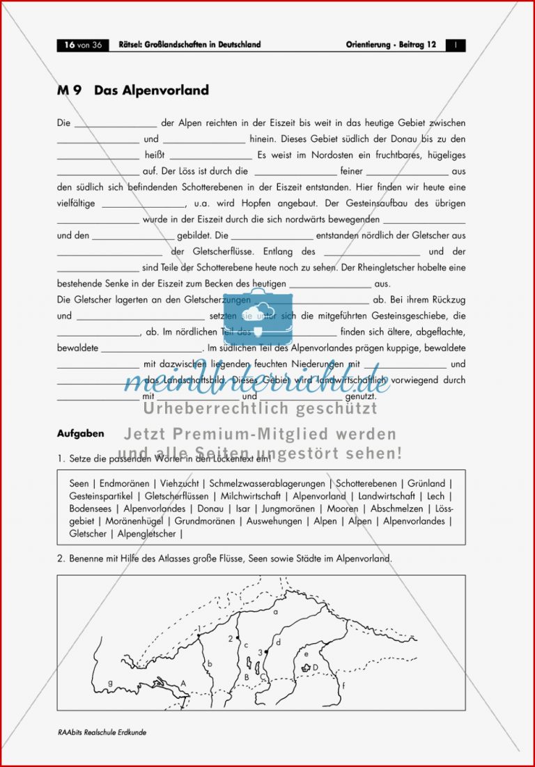 Großlandschaften In Deutschland Ein Rätsel Das